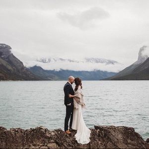 Wilfred diamond mosaic blanket scarf birch and grey